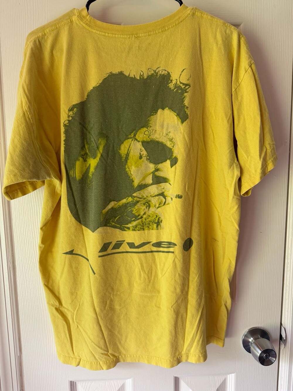 Post Malone Posty Co. 'Live' Graphic T-Shirt Yellow